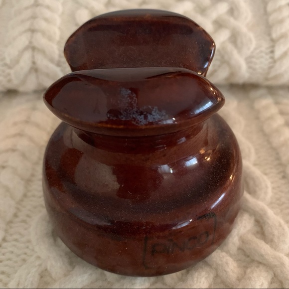 Vintage Brown Ceramic Insulator Excellent - Picture 4 of 10